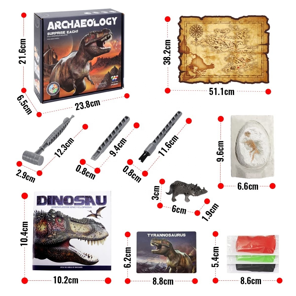 STEM Educational 12 dinosaur fossil excavation kit toy dinosaur egg archaeological excavation fossil toy fossils dinosaur toys