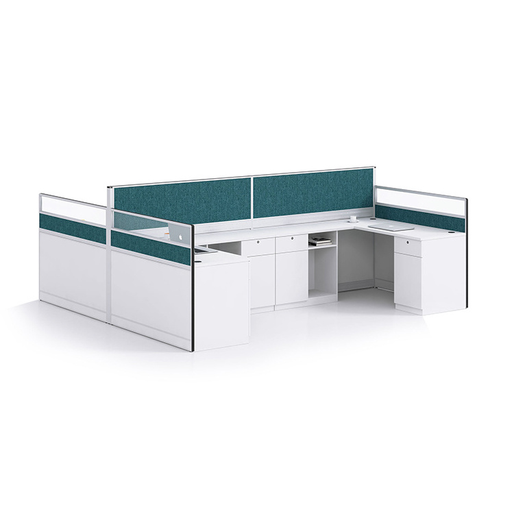 Modern 4 person Modular office cubicle workstation desk office furniture staff call center executive office workstation