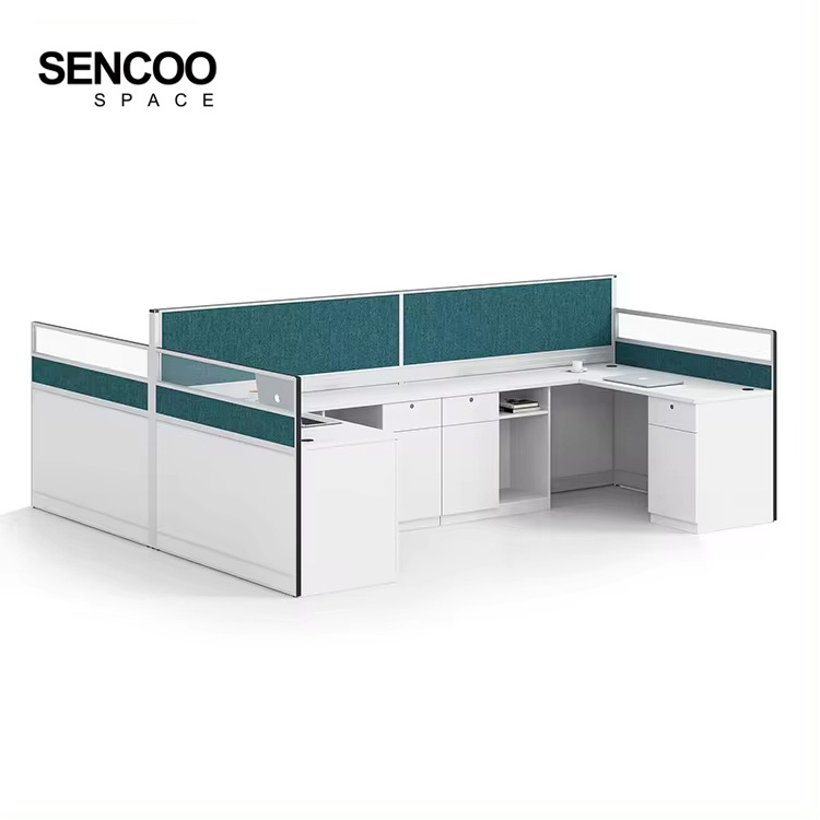 Modern 4 person Modular office cubicle workstation desk office furniture staff call center executive office workstation