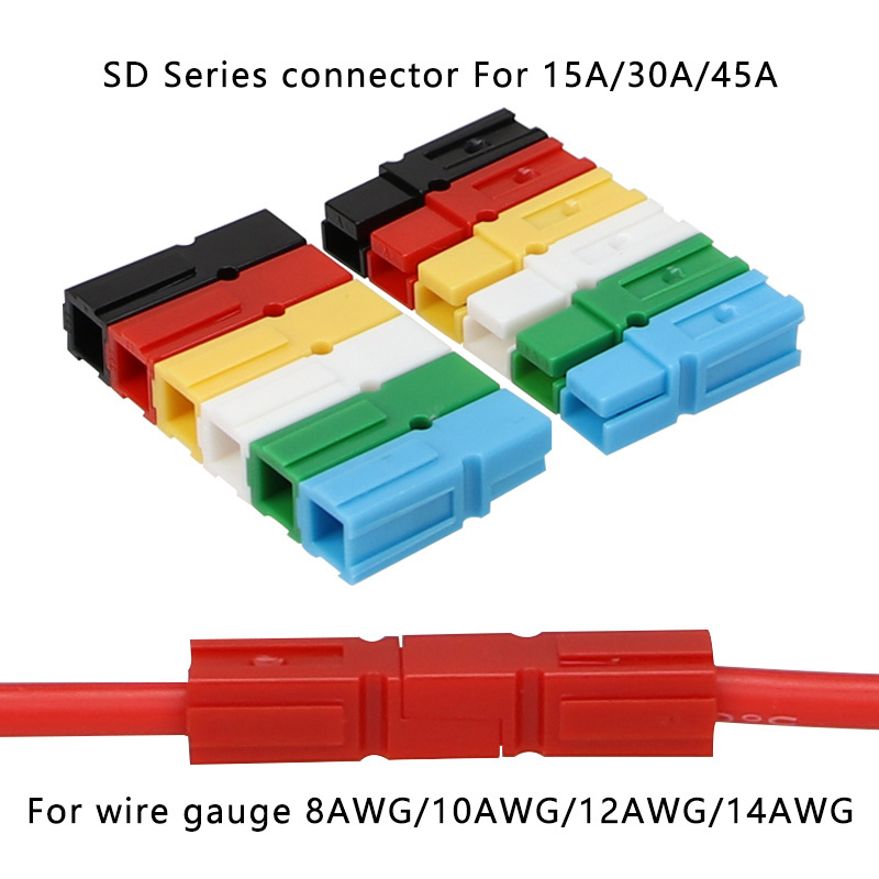 Quick connects single pole  45A 1pin 45A 35A 15A 600V Connectors housing with terminal electrical  power battery  plug