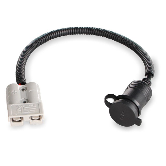 SG50A 600V High current connector 16AWG cable of the female head of the vehicle-mounted cigarette lighter is 300mm long