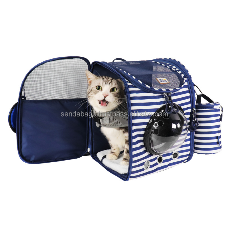 OEM Small Medium Sized Cats Dogs 15lbs Puppy Backpack Carrier Dog Hiking Packs Dog Gear Carrier Sling Backpack