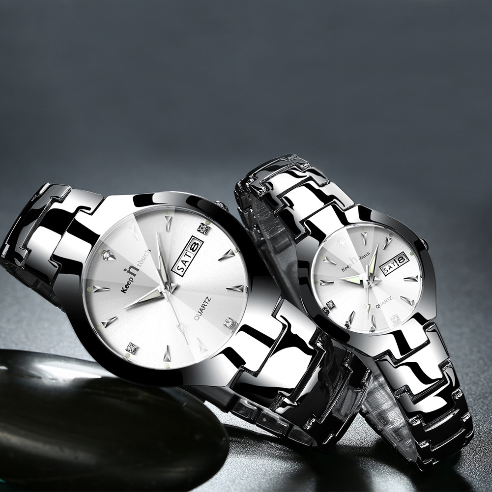 Hot gift true love couple watch stainless steel back watches