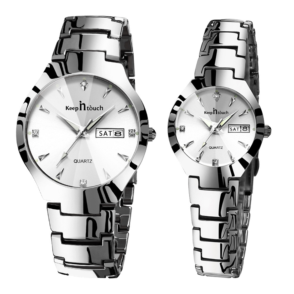 Hot gift true love couple watch stainless steel back watches