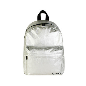 Vietnam Custom Waterproof Washable Capacity Backpack Bag School Kraft Coated Paper Dupont Tyvek Travel Paper Bags Tyvek Backpack