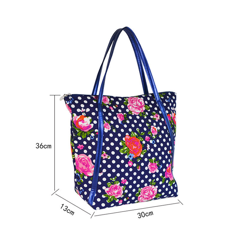 Custom Printed Portable Large Insulated Tote Bag Thermal Wine Cooler Bag for Beach Picnic