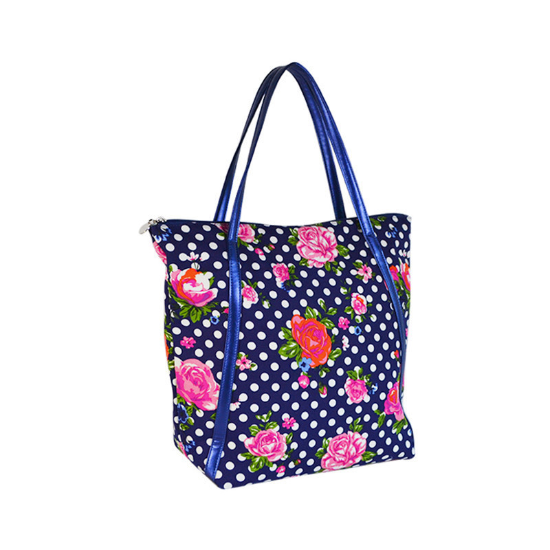 Custom Printed Portable Large Insulated Tote Bag Thermal Wine Cooler Bag for Beach Picnic