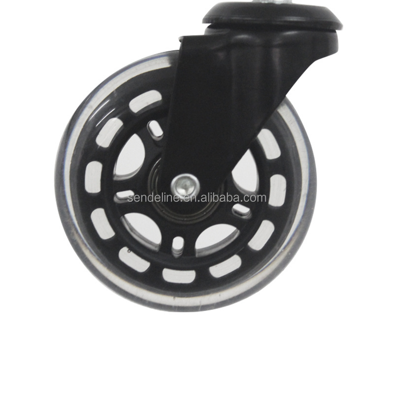 wholesale Ergonomic grid ring  luxury rubber office chair wheels Hospital cart casters