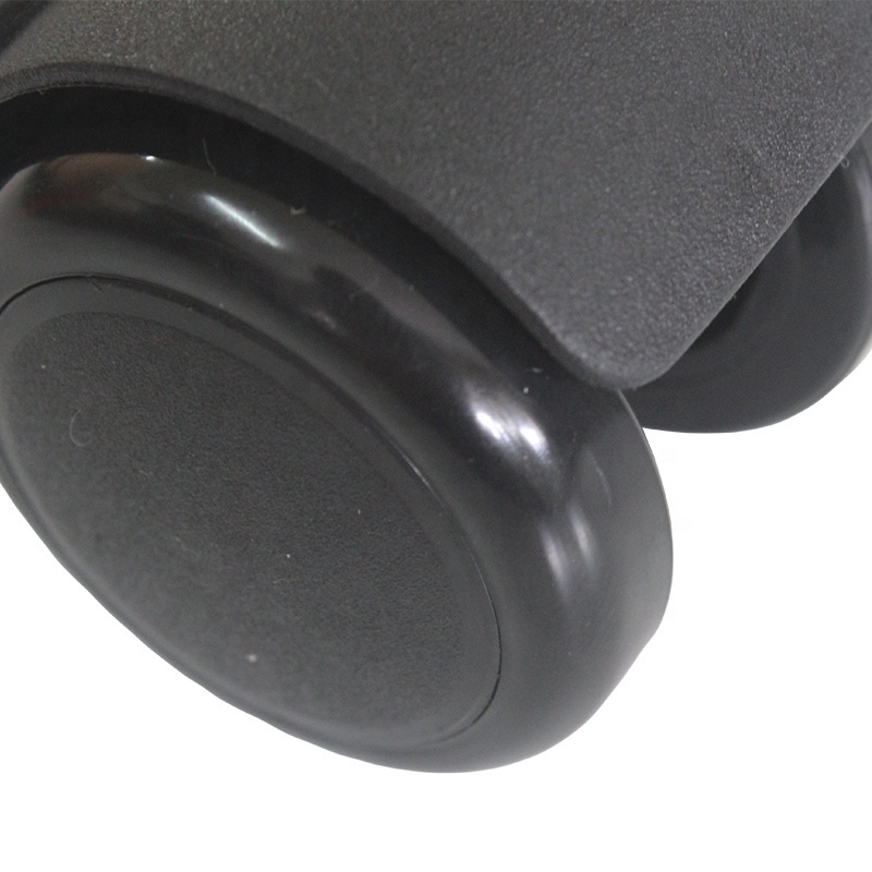 wholesale High quality 50mm grip ring stem covered office chair black PU caster without brake