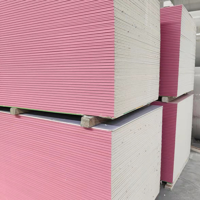 Fire Resistant Plasterboard - Raw Material Anti Moisture Flexible Unit Weight Gypsum Fiber Board