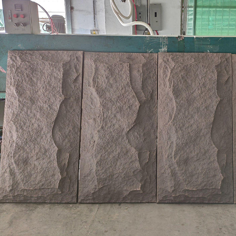 Quick and easy installation wall panels 3d pu faux stone pillar panel stone column wraps