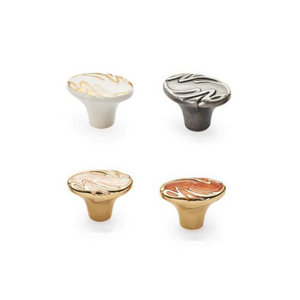 Zinc alloy Furniture Hardware Cabinet Drawer Knob with Different Colors