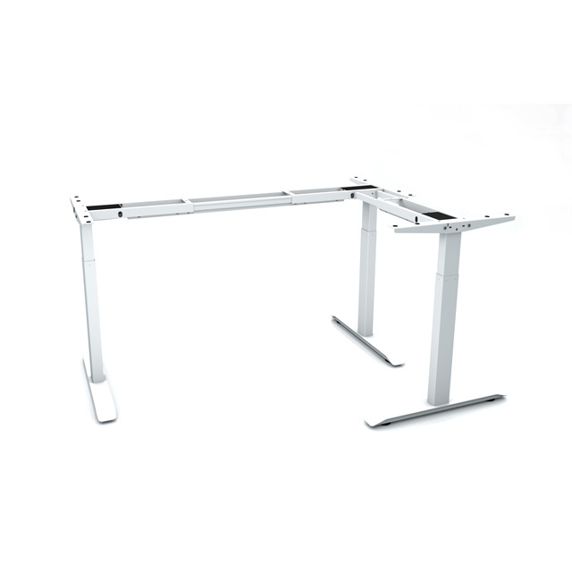 L Shape 2 Legsdual Slant Back Acrylic With Accessory Bands Desk Frame Electric Desk Frame Height Adjustable Desk Frame