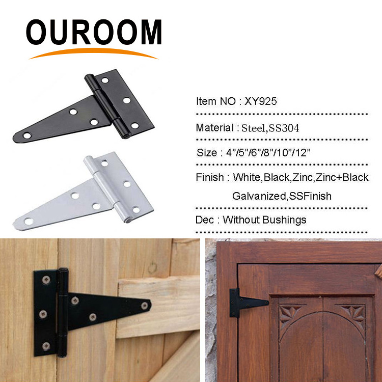 Black Decorative Wood Fence Gate Kit Stainless Steel Garden Fence Accessories Fence Hardware