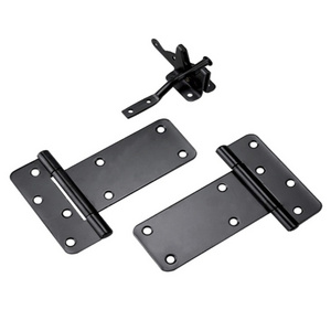 Garden Fence Hardware Accessories Wood Fence Black Metal Fence gate Kit