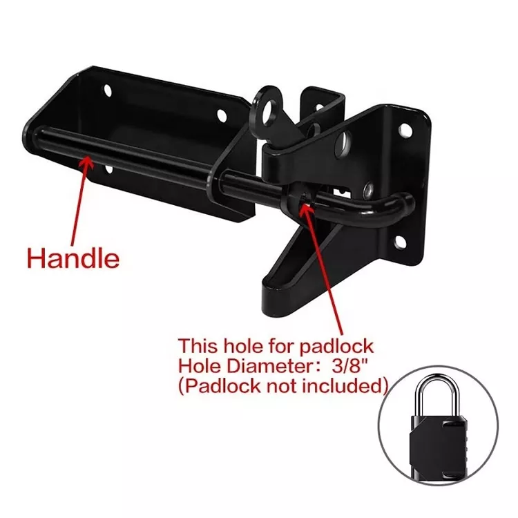 SANKINS Heavy Duty Self Locking Shed Gravity Fence Gate Latch Shed Door Safety Latch