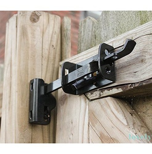 High Quality Black Powder Coated Stainless Steel Hotel Thumb Hardware Fence Latch Gate Entry Door Lock Set