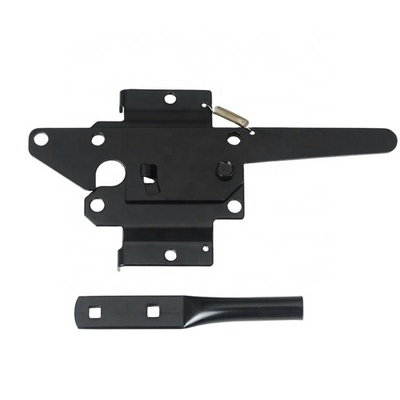 Black Finish Vinyl Fence Post Latch Standard Post Wood fence gate latch