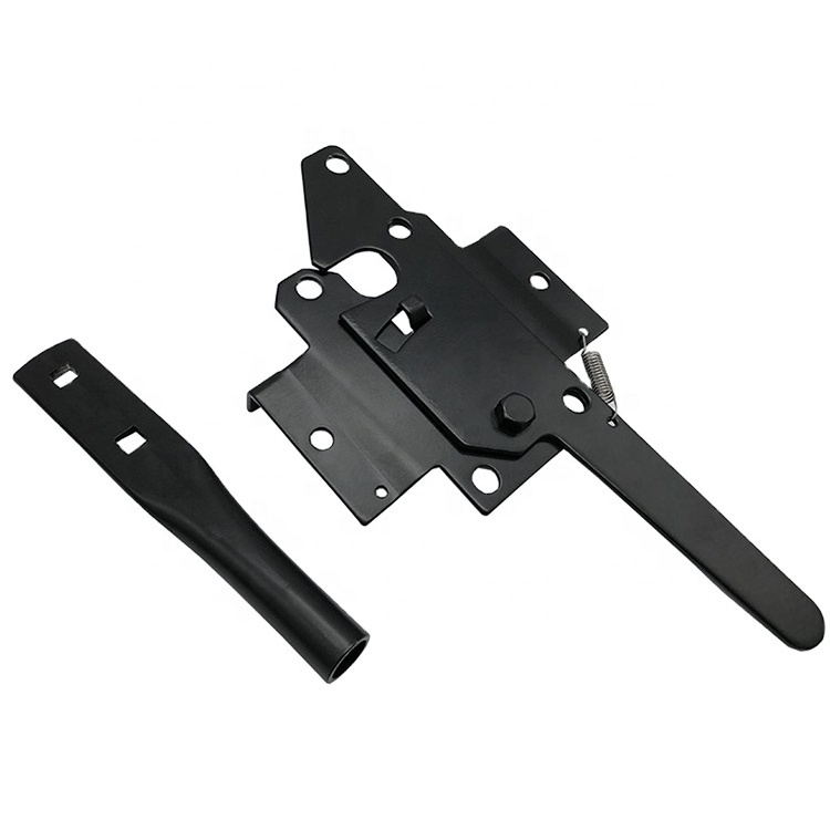 Black Finish Vinyl Fence Post Latch Standard Post Wood fence gate latch