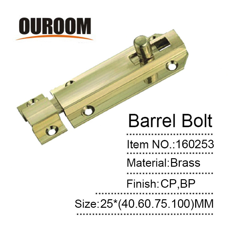 Wholesale Slide Security Brass Floor Barrel Door Bolt Lock