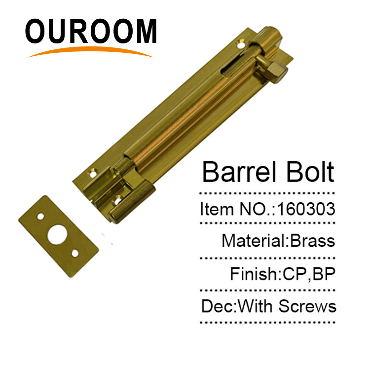 Wholesale Slide Security Brass Floor Barrel Door Bolt Lock