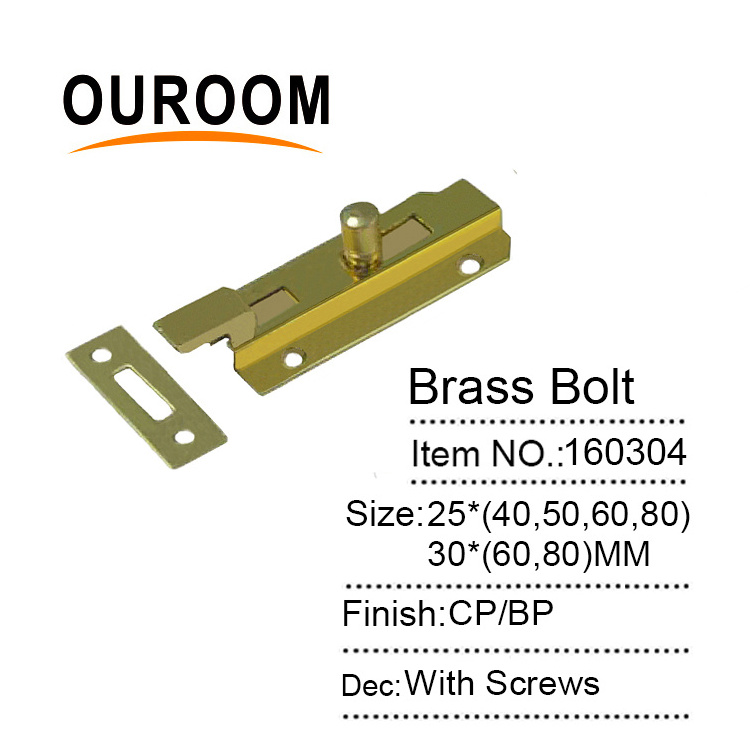 Wholesale Door & Window Slide Brass Barrel Bolt Floor Door Bolt security door latch