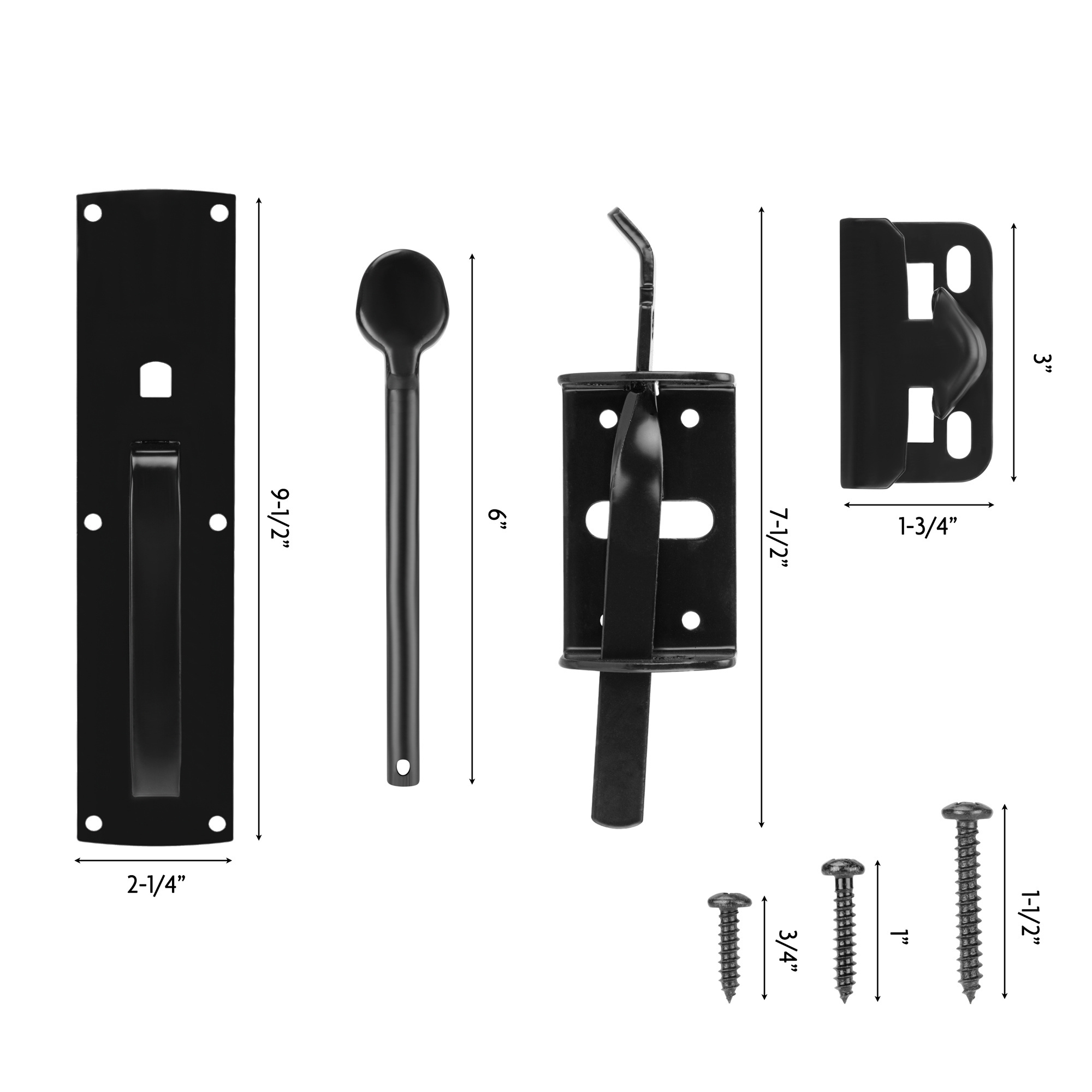 Heavy Duty Door Thumb Gate Latch for Wooden Fence Self Closing Gate Fence Latch with Handle