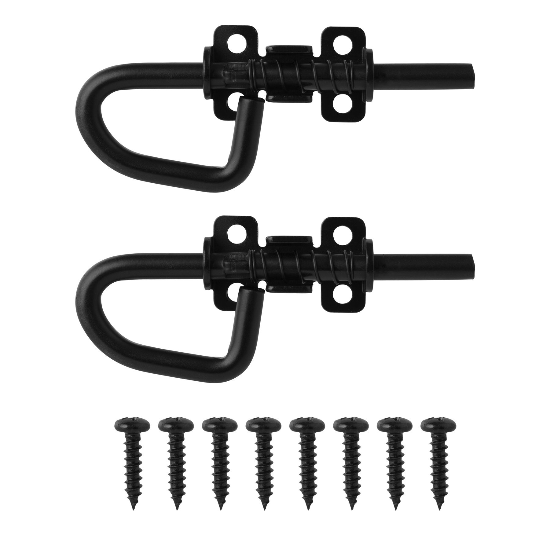 Loop Style Spring Locking Barrel Bolts Door Latch Hardware for Sheds, Gates Barn Doors Wooden Window Chicken Coops