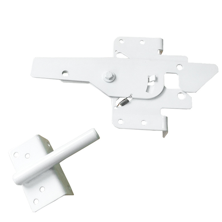 SANKINS Self Closing Safety Fences Spring Lock Kit Wood Fence Vinyl Stainless Steel Hatchet Fence Gate Latch