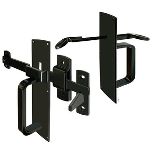 High Quality Black Fence Latch Gate Hardware Adjustable Thumb Gate Kit