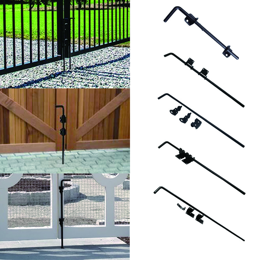 Heavy Duty Cane Bolt Gate Drop Rod for Wood Vinyl Steel Fence Stainless Steel Drop Bolts Cane Bolt Hardware