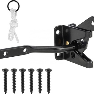 SANKINS Self Locking Gate Latch Automatic Gravity Lever Door Latches for Wooden Fence