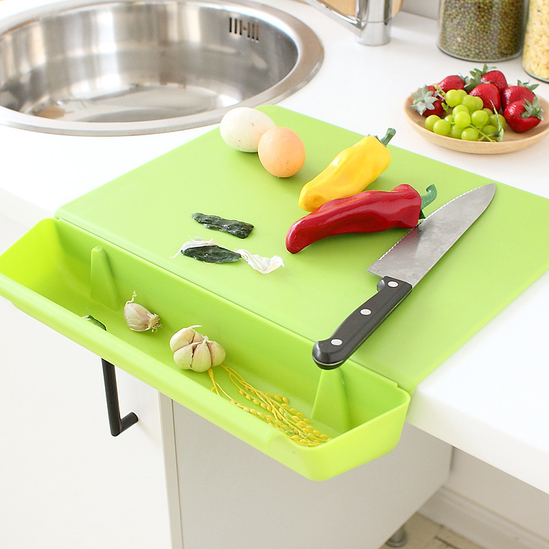 Hot Selling Cutting Mat Portable Silicone  Cutting Mat Silicone Cutting Board With Containers Chopping Board