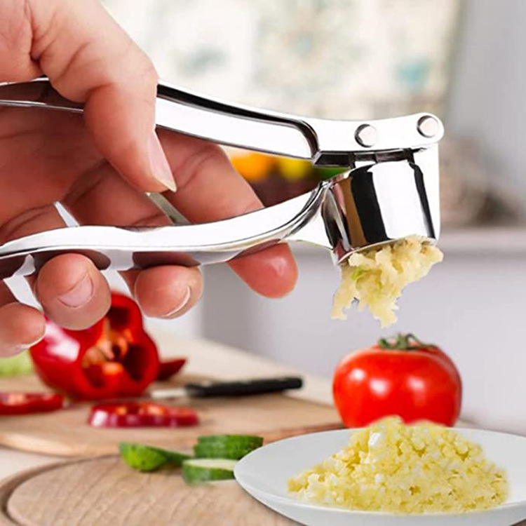 Kitchen Tools Manuel Garlic Press  Manual Vegetable Chopper Stainless Steel Food Press