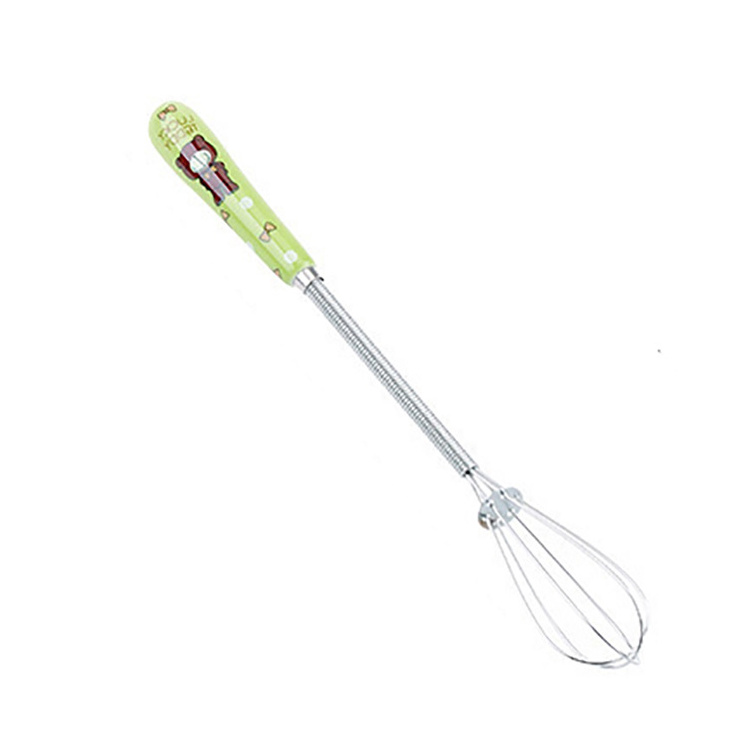 Ceramic and Stainless Steel Manual Mixer New Design Multi-functional Mini Hand Mixer Cute Manual Mixer