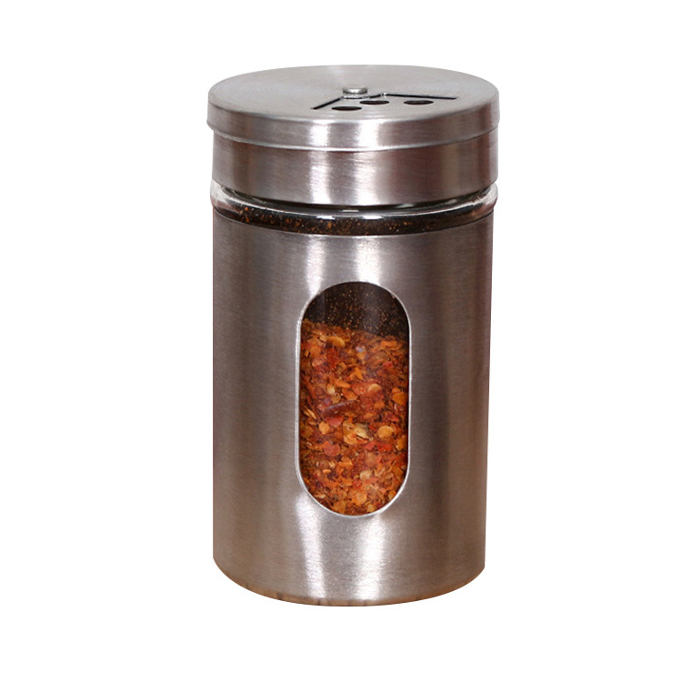 Hot Selling Stainless Steel Cooking Container Kitchen Accessories Condinent Container Salt Seasoning Box