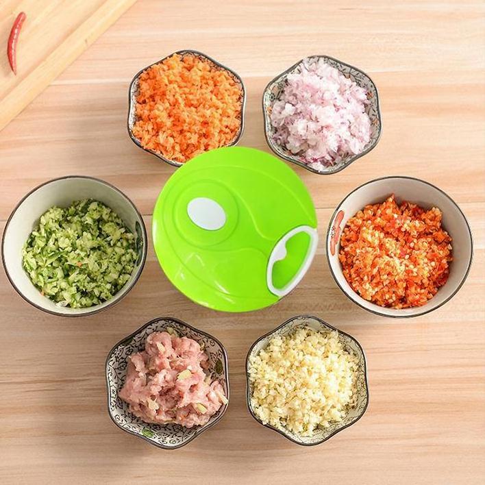 Stainless Steel Vegetable Cutter Manual Meat Grinder Garlic Press Garlic Chopper for Home Kitchen Tools