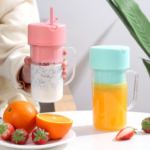 Professional Mini Juicer USB Electric Stainless Steel Fruit Blender Extractor Smoothie Maker Machine Portable Juicer With Straw