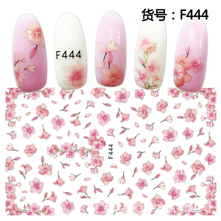 Wholesale Cherry Blossoms Nail Art Japanese Tree Sakura Nail Decals