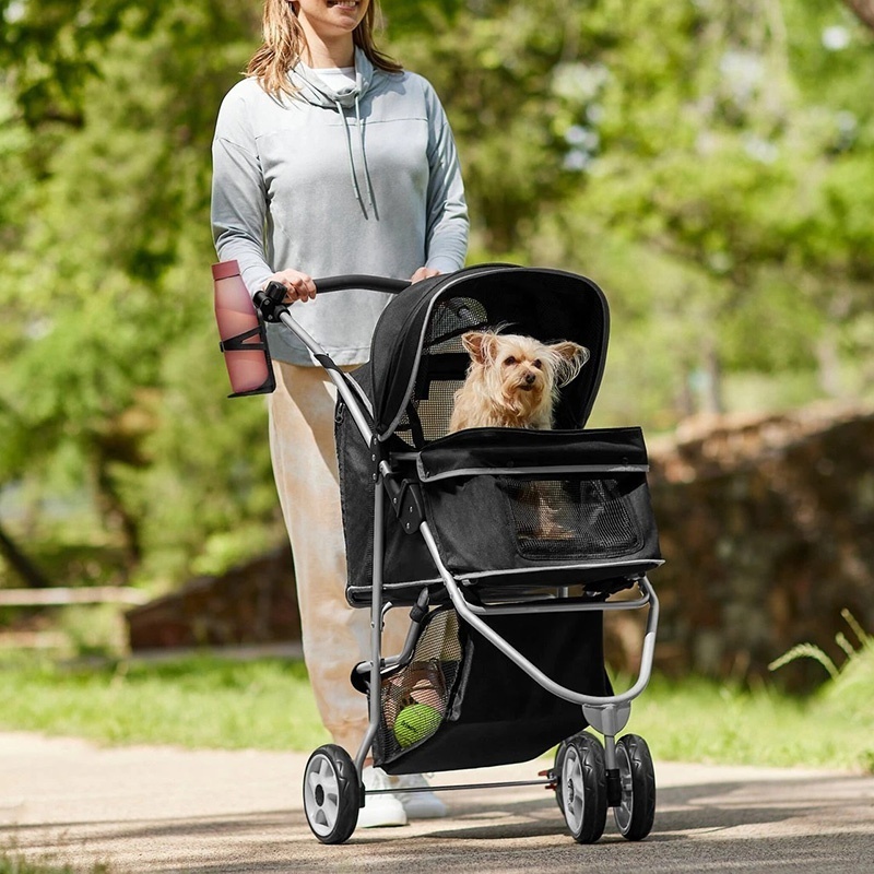 Portable Folding Dog Cat Stroller Small Medium Dog Stroller Cat Stroller