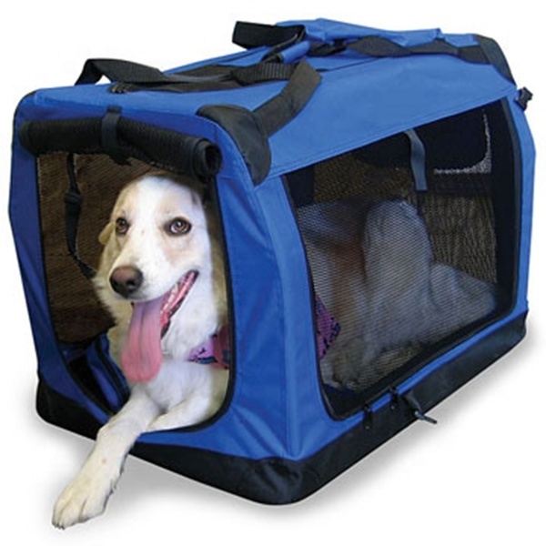 Foldable Doggie Soft crate 3 Door Soft Sided Folding Travel Pet Carrier Indoor/Outdoor Use