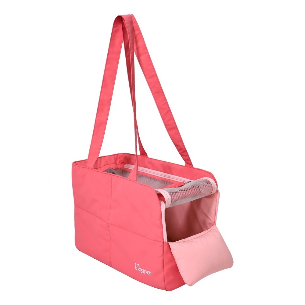 Pink summer color Pet tote bag fashion design dog carrier