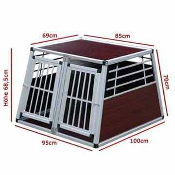 Aluminum Pet Cage Comfortable Dog Crate Hunde Box Dog Kennel