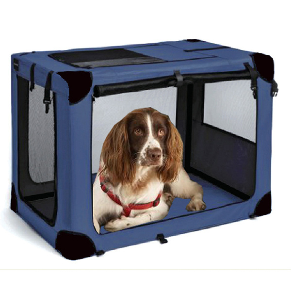 3-Door Folding Soft Dog Crate Indoor & Outdoor Pet Home