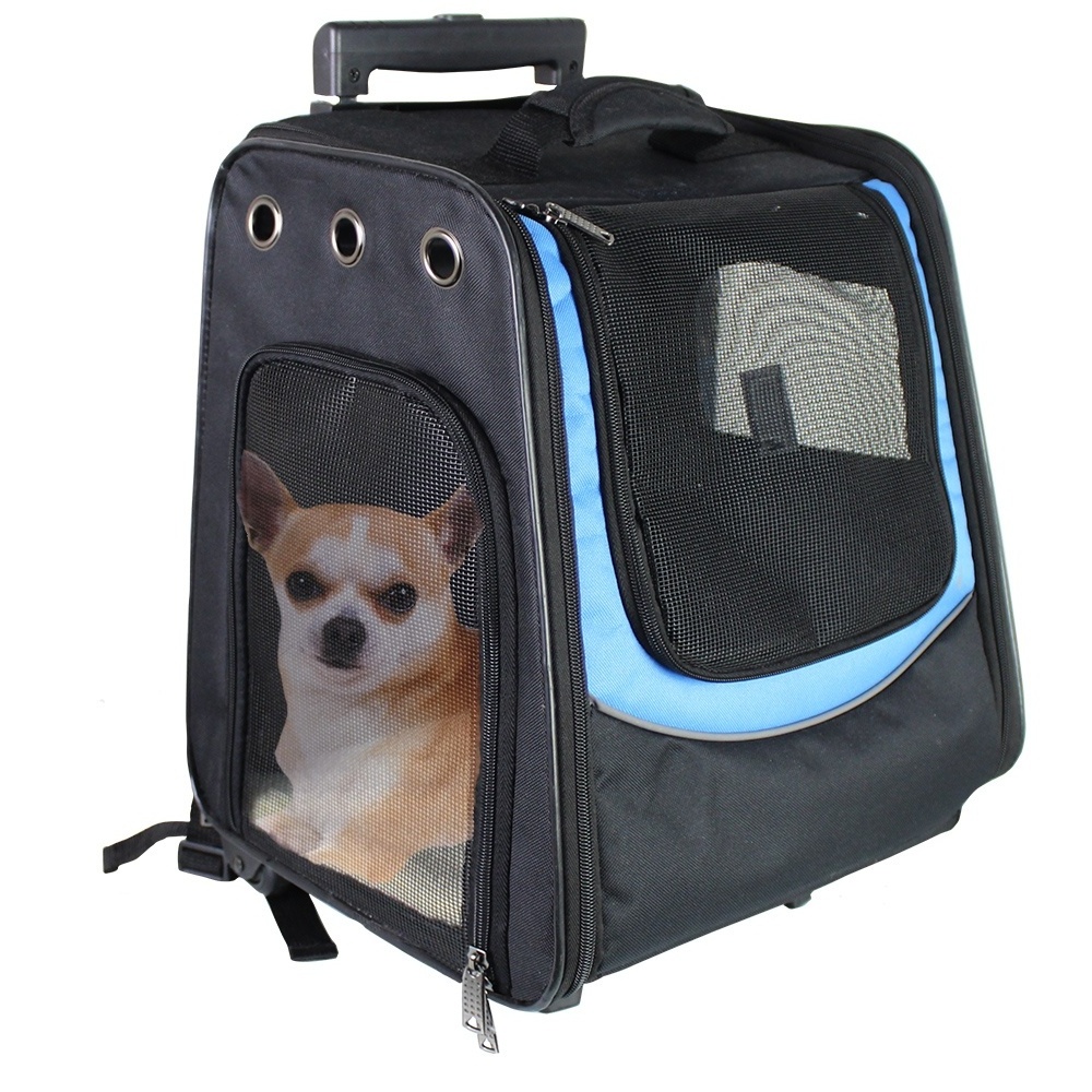 Pet Trolley for Dogs and Cats Multifunction Pet Backpack Pet Car Seat Carrier Bag