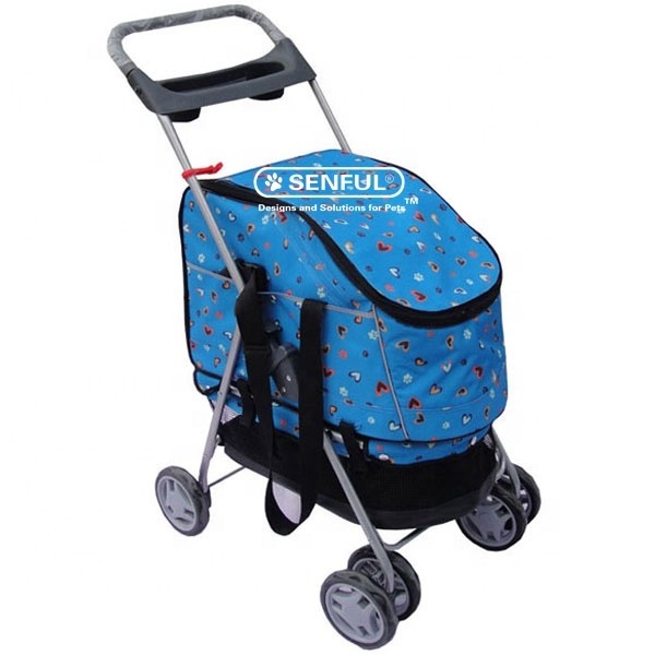 3 In 1 Dog and Cat Stroller with Detachable Carrier