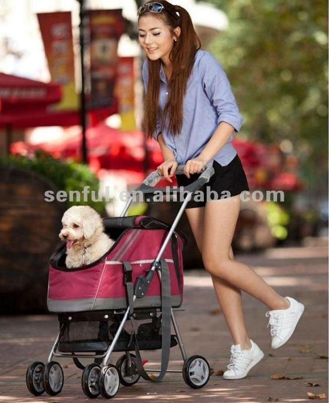 3 In 1 Dog and Cat Stroller with Detachable Carrier