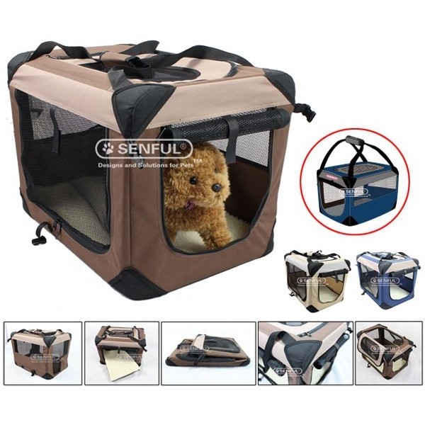 New style foldable fabric Dog Crate Pet Carrier Dog Kennel Dog Soft Crate