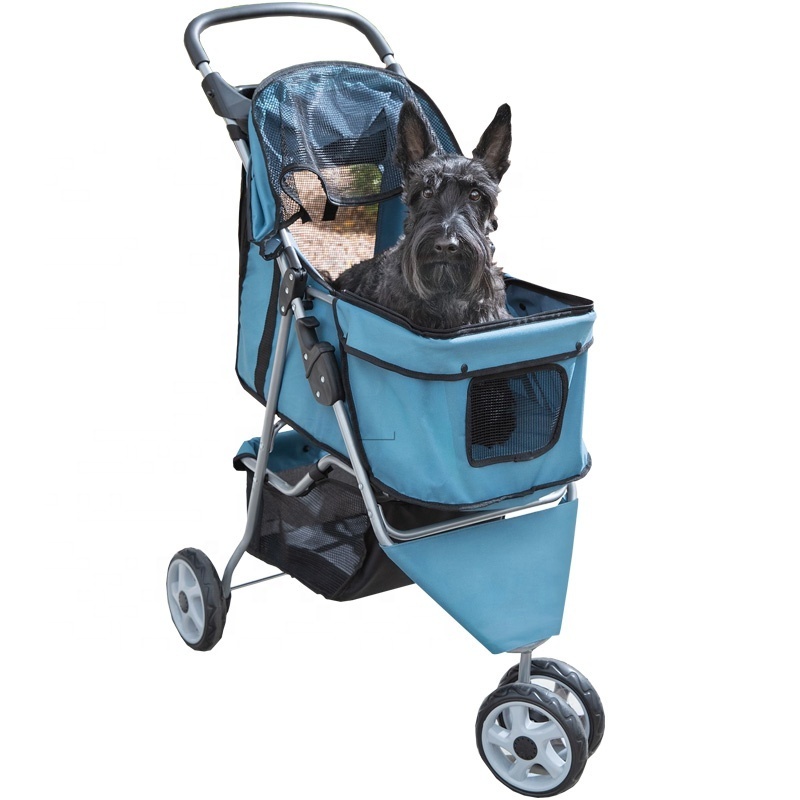 Portable Folding Dog Cat Stroller Small Medium Dog Stroller Cat Stroller