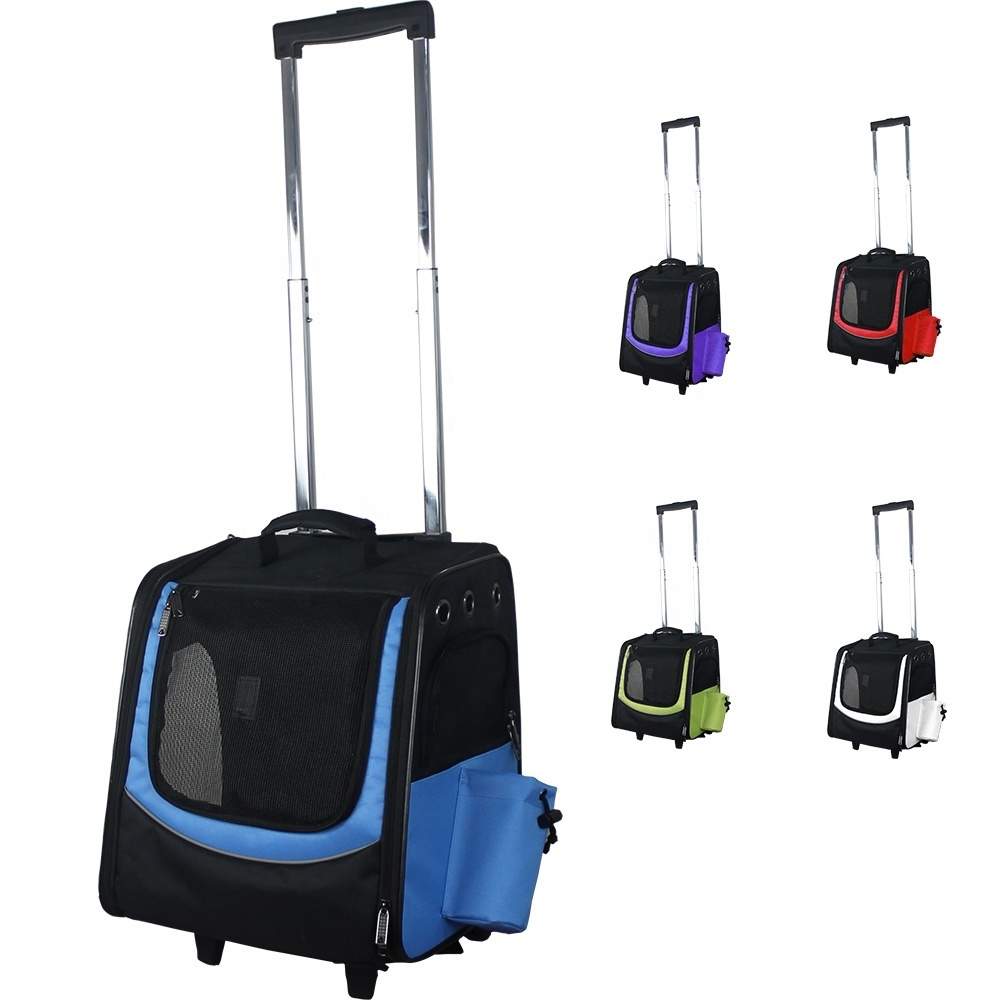 Pet Trolley for Dogs and Cats Multifunction Pet Backpack Pet Car Seat Carrier Bag